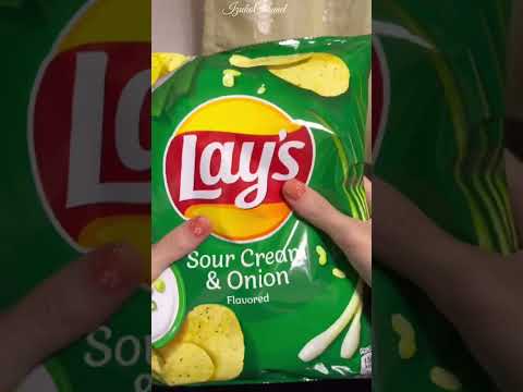 Potato chips #asmr #satisfying #yummy #shortsfeed