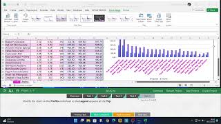 GMetrix Testing Mode Excel 2019 Exam 1 screenshot 4