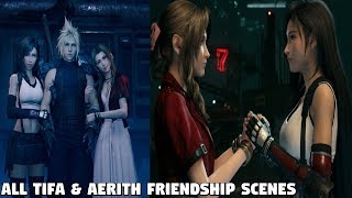 Final Fantasy 7 REMAKE - ALL Tifa & Aerith Friendship scenes