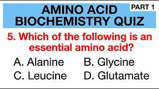 Only the Best Will Score 5/5! Amino Acids & Proteins Biochemistry Quiz | Part 1