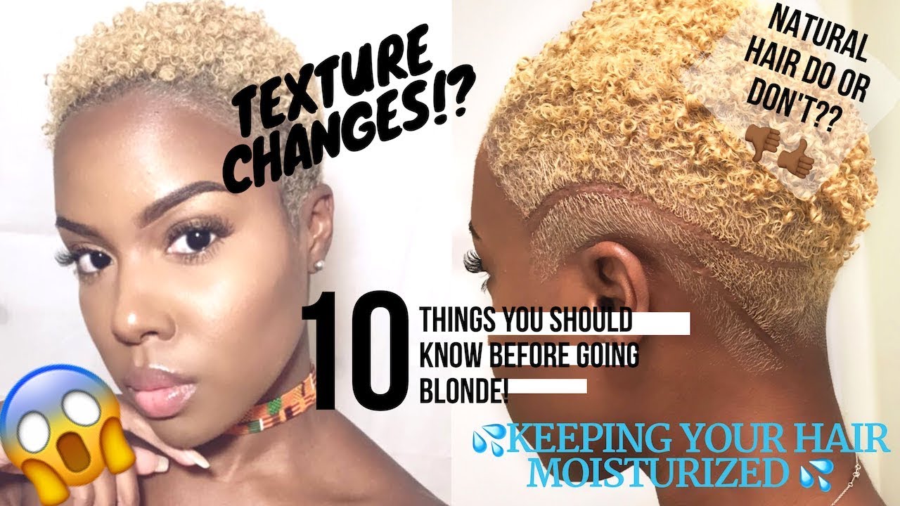 What You Need To Know Before Bleaching Your Natural Hair Blonde Nia Hope