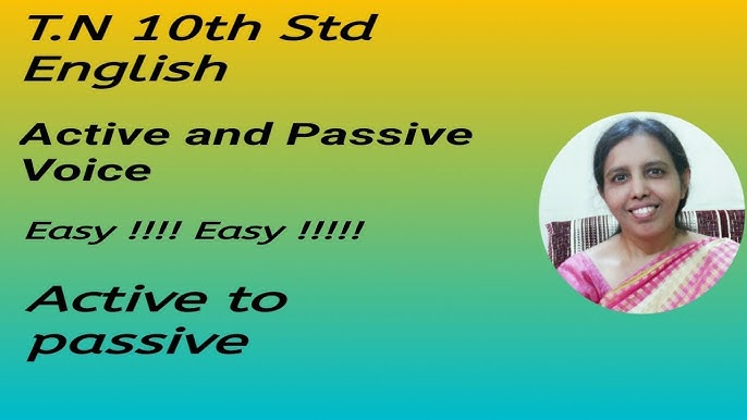 Active And Passive Voice In Tamil ( Part -1) // English Grammar In Tamil //  Class 10 English Grammar - Youtube