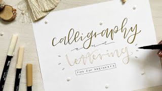 how to calligraphy and hand letter | tips for beginners | 2021 | 🤎 screenshot 1