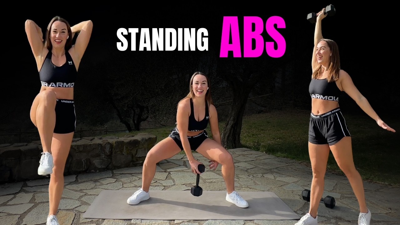 Standing Abs Workout | 25 Min Dumbbells