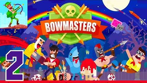 Bowmasters - Gameplay walkthrough part 2 - improve gameplay - Android, iOS