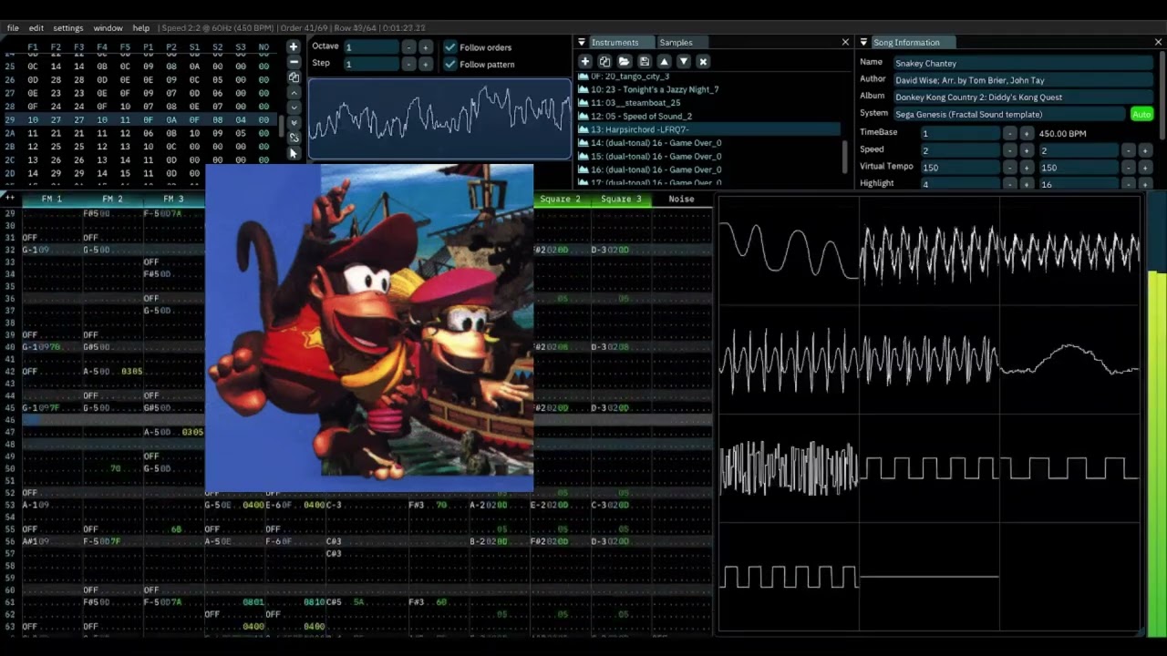 Donkey Kong Country 2: Diddy's Kong Quest - Snakey Chantey (YM2612 + SN76489 Arrangement)