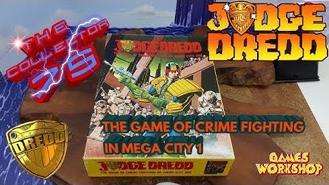 I AM THE LAW Part 1 : The Game Of Crime Fighting In Mega City One Board Game