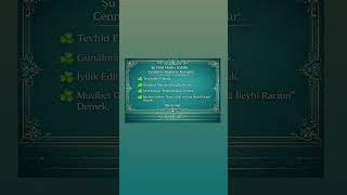 Şu Dört Haslet Sahibi, Cennette Köşklere Kavuşur