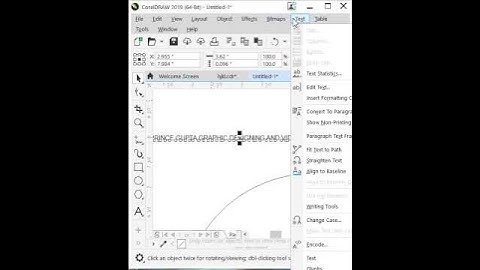 How to text a fixed path in corel. #coreldraw #graphicdesign #illustration #fixed