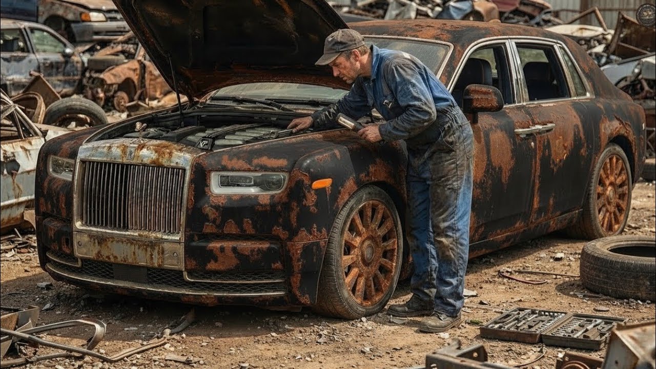 ASMR Car Restoration! Full Restoration of a Rolls-Royce Phantom from Total Disrepair to Looking New