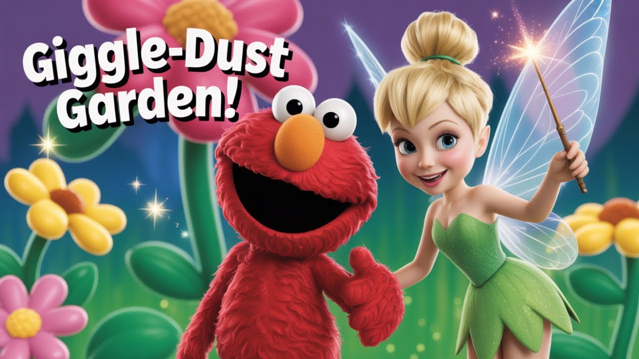 Tinker Bell & Elmo: The Giggle-Dust Garden | bedtime stories🌿✨