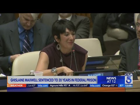 Ghislaine Maxwell sentenced to 20 years in prison for helping Jeffrey Epstein