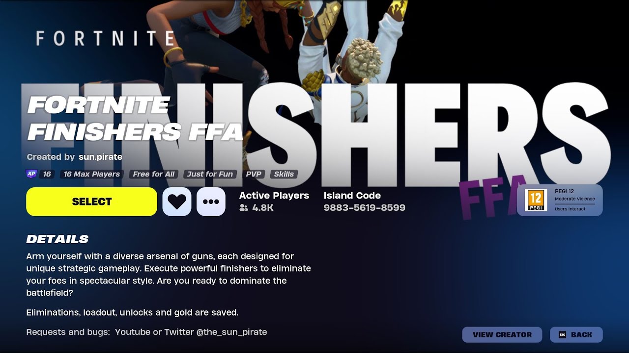 Fortnite Finishers FFA by sun.pirate 988356198599 YouTube