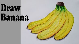 How to Draw a Banana.Step by step(easy draw)