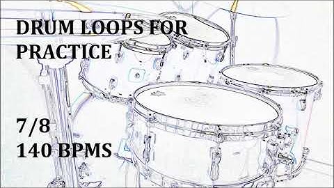 [Drum Loops for Practice] 7/8 Drum Loop 140bpm