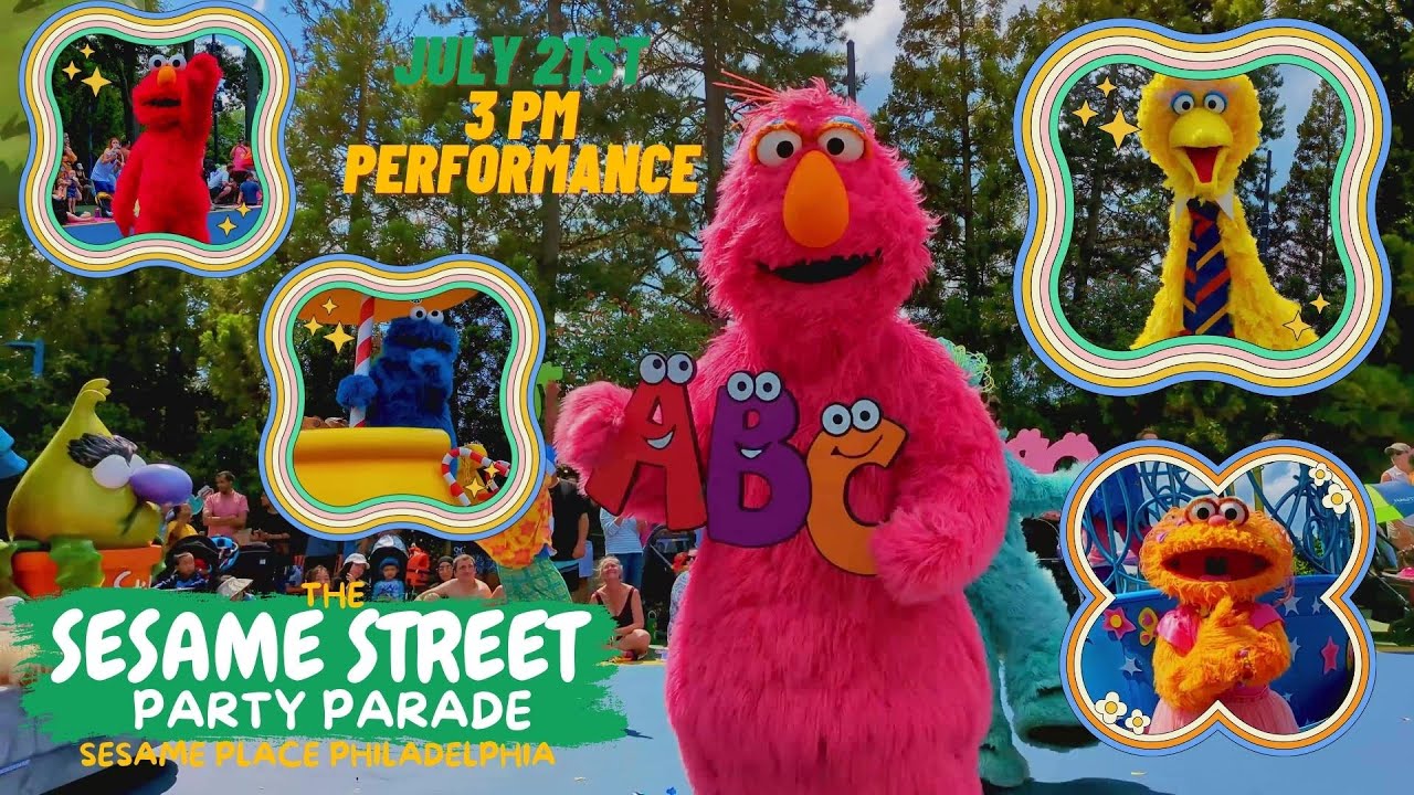 Sesame Street Party Parade | July 21st 3pm Performance | Sesame Place ...
