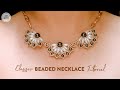 Pearl beaded necklace tutorial. DIY necklace. DIY beaded jewelry. Necklace beads jewelry making