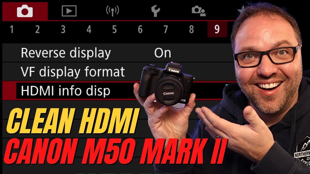 Op tijd pad Oorlogszuchtig How to Turn on Clean HDMI Canon M50 Mark ii - Live Stream Setting - YouTube