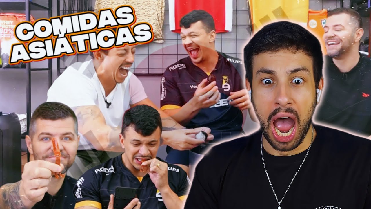 COCIELO PROVANDO COMIDAS ASIÁTICAS (React canal canalha)