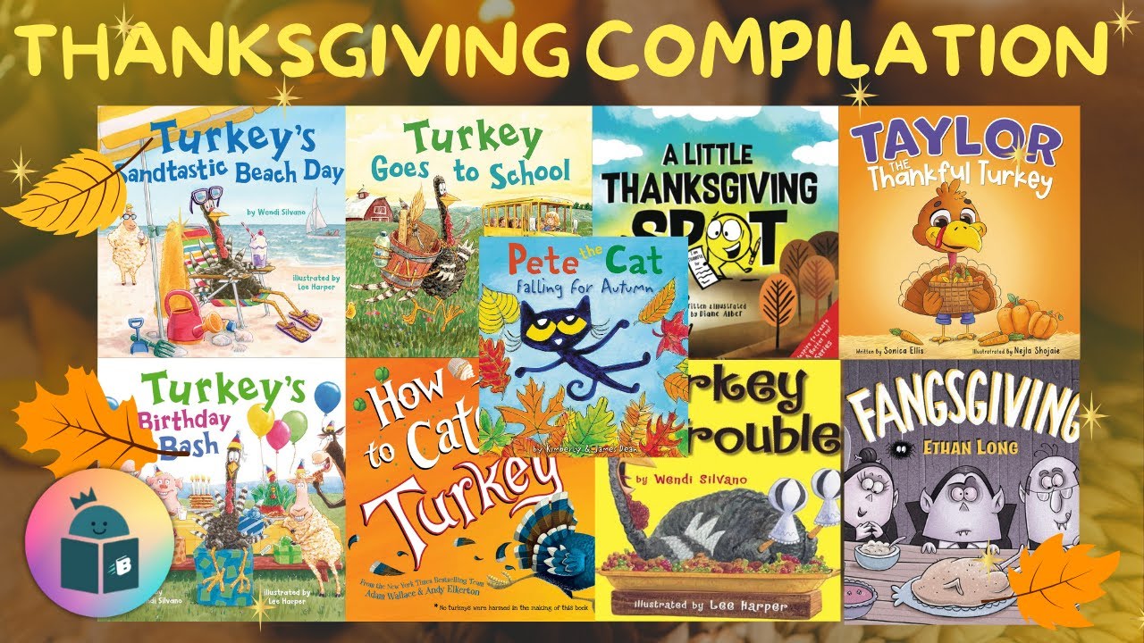 Thanksgiving 9 Book Read Aloud Compilation - 44 minutes!