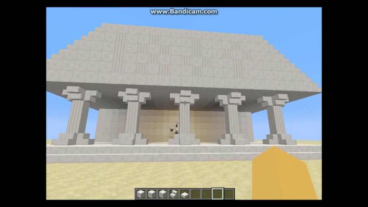 Minecraft tutorial ''Griekse tempel'' 13# - YouTube