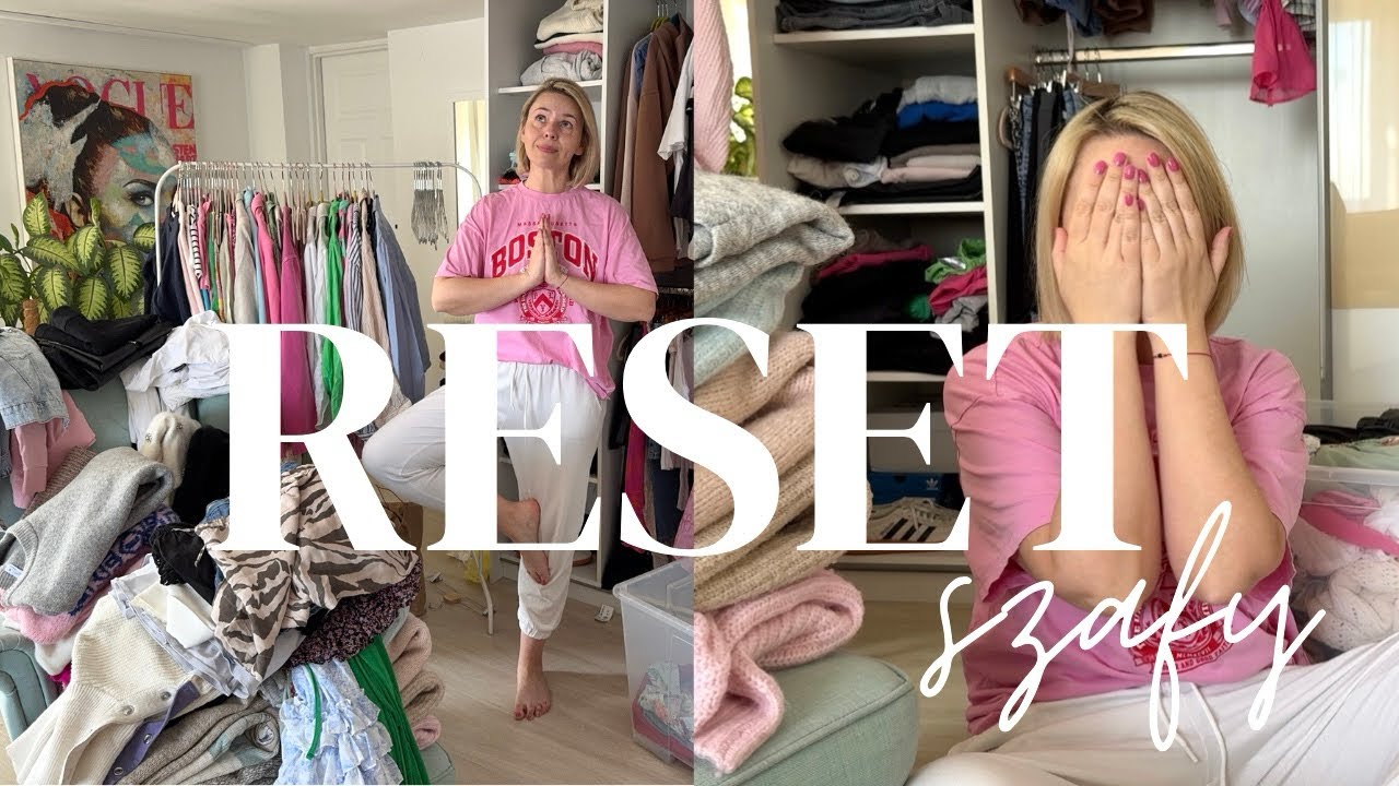 WYRZUCIŁAM Z SZAFY 64 UBRANIA😱!!! Organizacja szafy na nowo