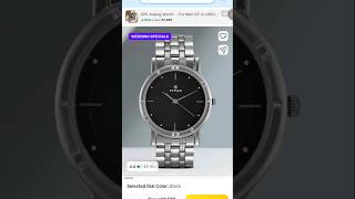 Titan Workwear Black Dial Silver  Steels Steel Strap Analog Watch For Men | Flipkart offer  #short
