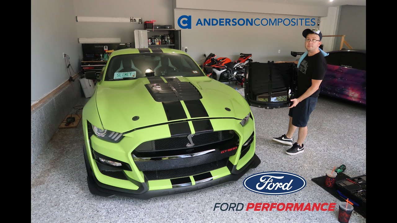 Anderson Composites CF GT500 Hood Vent YouTube