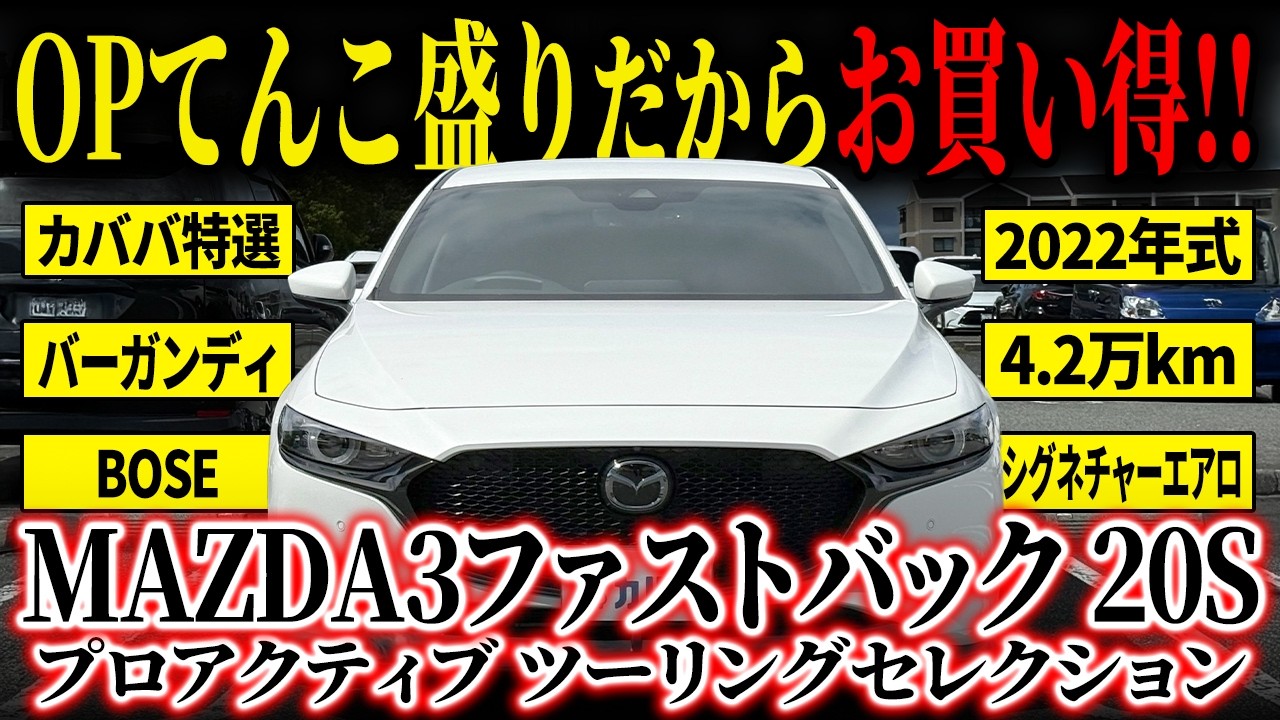 Equipped with MHV!] A Heavily Optioned Mazda3 Fastback 20S