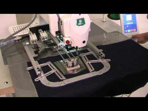 Sistema pnemático tipo flip-flop para fixação do bolso para prega na máquina filigrana eletrônica Zoje. Tempo médio para ...