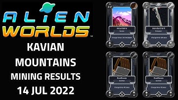 Alien Worlds Gameplay - Mining Trilium (TLM) with 1 St Drill + 2 ExoGloves, Kavian Mountains