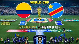 COLOMBIA vs DR CONGO - FIFA World Cup 2026 Group Stage | Full Match Complet | Simulation PES screenshot 1