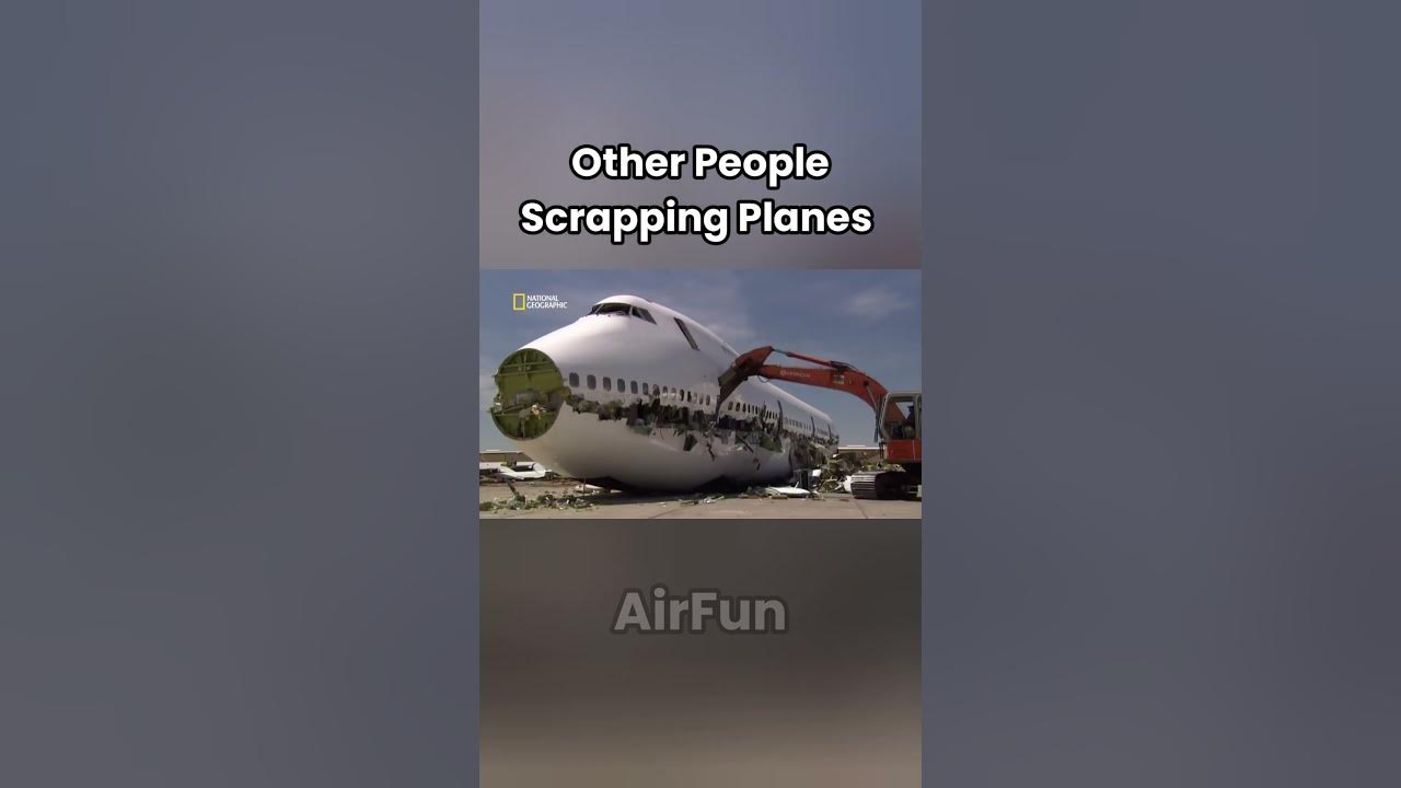 Other People Scrapping Planes VS This guy 😅 #aviation #plane #boeing747