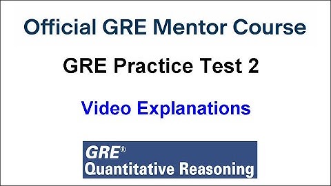 Question 01 GRE Quantitative Reasoning Practice Test 2 Timed GRE Mentor