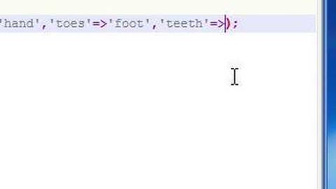 PHP Tutorial - 11 - Associative Arrays