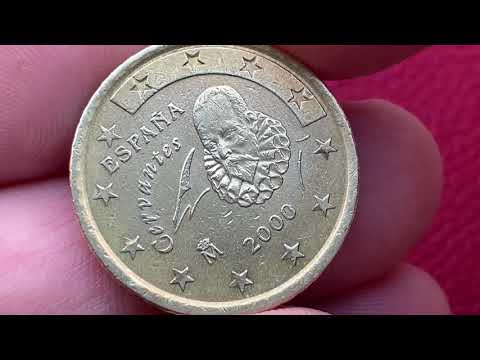 Spain 50 euro cent, 2000 Defect Unc + BU = 519.600.000