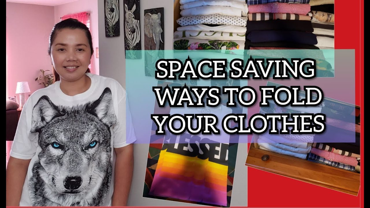 HOW TO FOLD YOUR T-SHIRT TO SAVE SPACE - YouTube