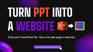 Turn PowerPoint Into a Website in Seconds | SparkPublish