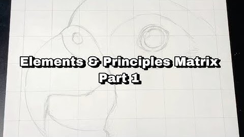 Creating the 2D Design Matrix (grid) - Elements & Principles Review