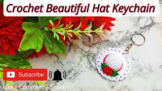 How to Crochet Hat Keychain|Crochet Ideas|Step by Step|Tutorial for Beginner|Free Crochet Pattern