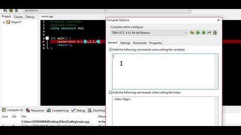 How to fix the C++ compiler for the vector template | -std c++11