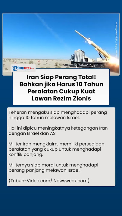 Tak Gentar, Iran Siap Tempur 10 Tahun Lawan Israel: Alat dan Moral Cukup Kuat Perang Panjang