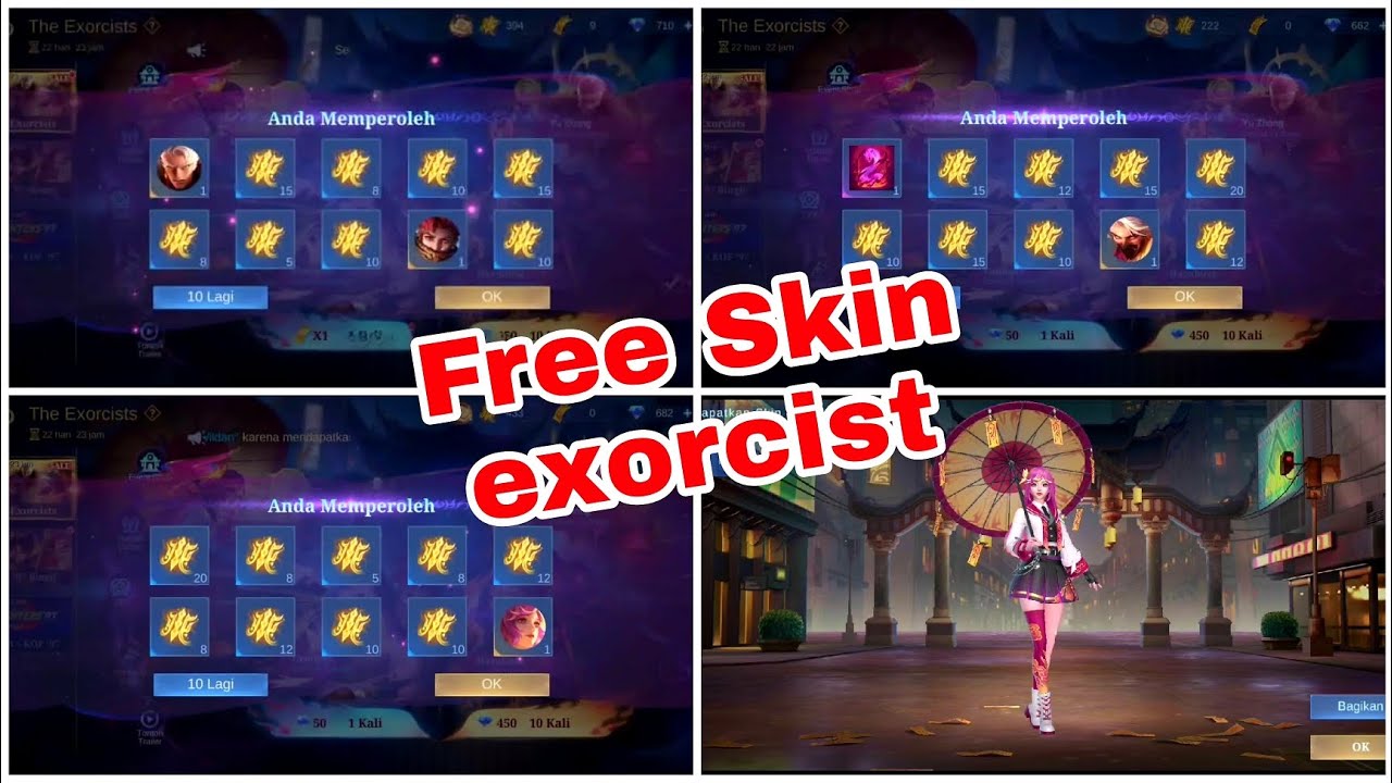 Let's See How I Got Free Exorcist Skin From Phase 2 Free Draws Mobile Legends: Bang Bang