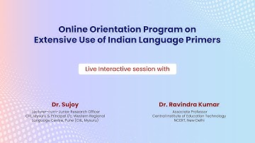 Live Interaction on PMeVIDYA :Online Orientation Program on Extensive Use of Indian Language Primers