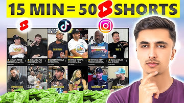 Make 50 Podcast Shorts in 1 Hour Using AI | Like a Pro