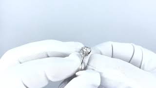 Vidéo: Solitaire en or gris 18k avec Diamant de 1,01 Ct .G-VVS1 (GIA)  Taille 48.