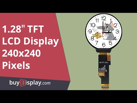 240x240 Round IPS TFT LCD Display 1.28 Inch Capactive Touch Circle Screen
