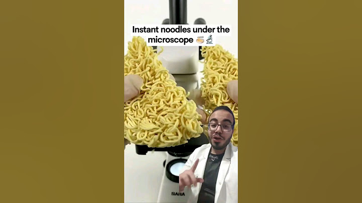 فحص الاندومي تحت الميكروسكوب و النتيجة كانت صدمة!! #الاندومي_تحت_المجهر