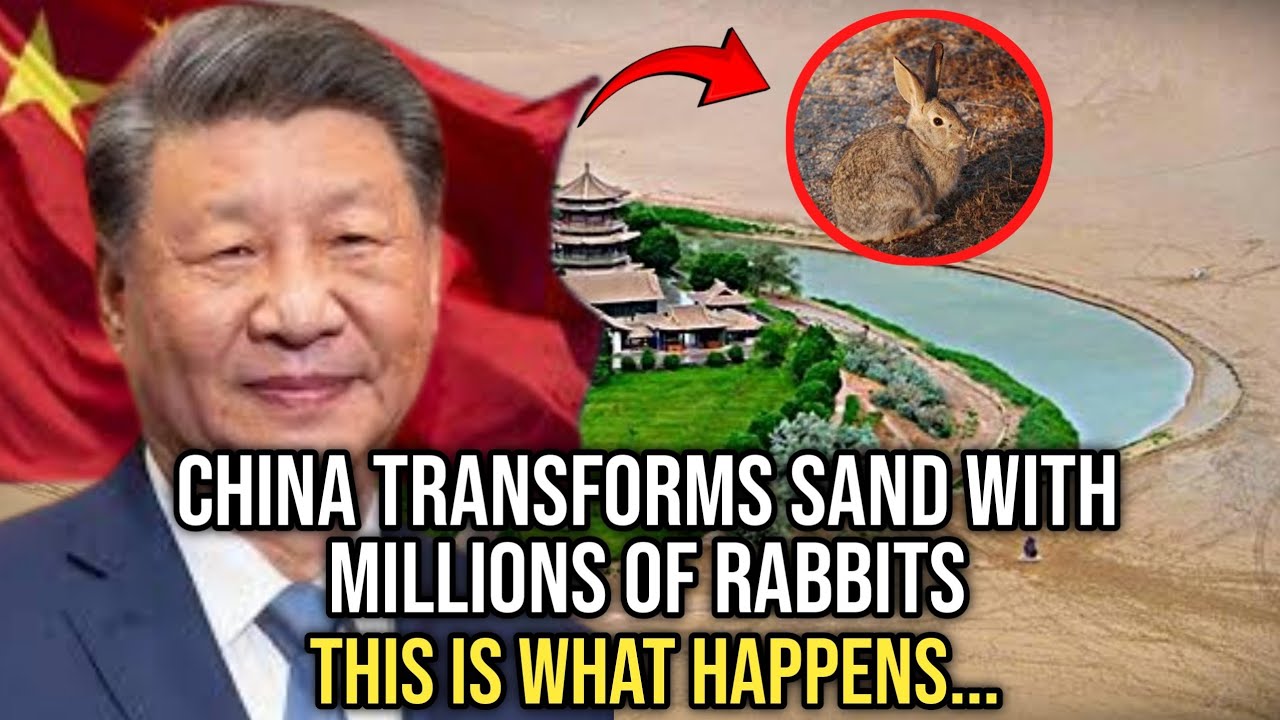 China transforms sand with millions of rabbits, This is what happens ...