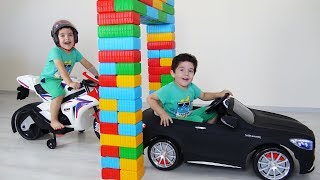 yusuf legolardan sihirli kapı yaptı pretend play with magic door